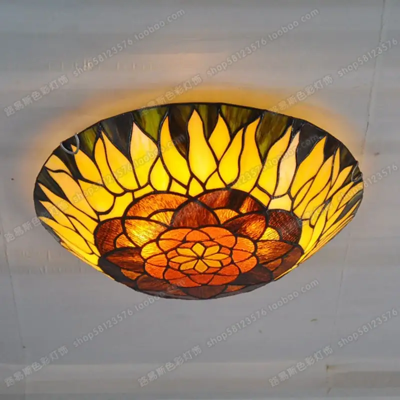 Dernier Modèle 16-inch continental sunflower ceiling tiffanylamps bedroom children…