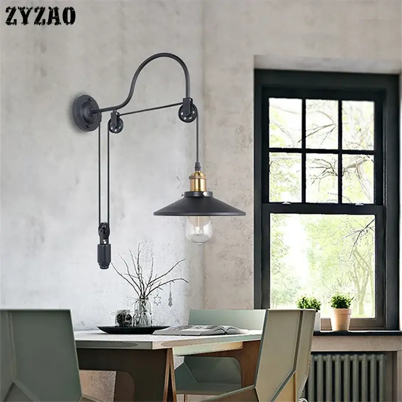 Super Prix Industrial retro vintage style iron wall light for bar and café