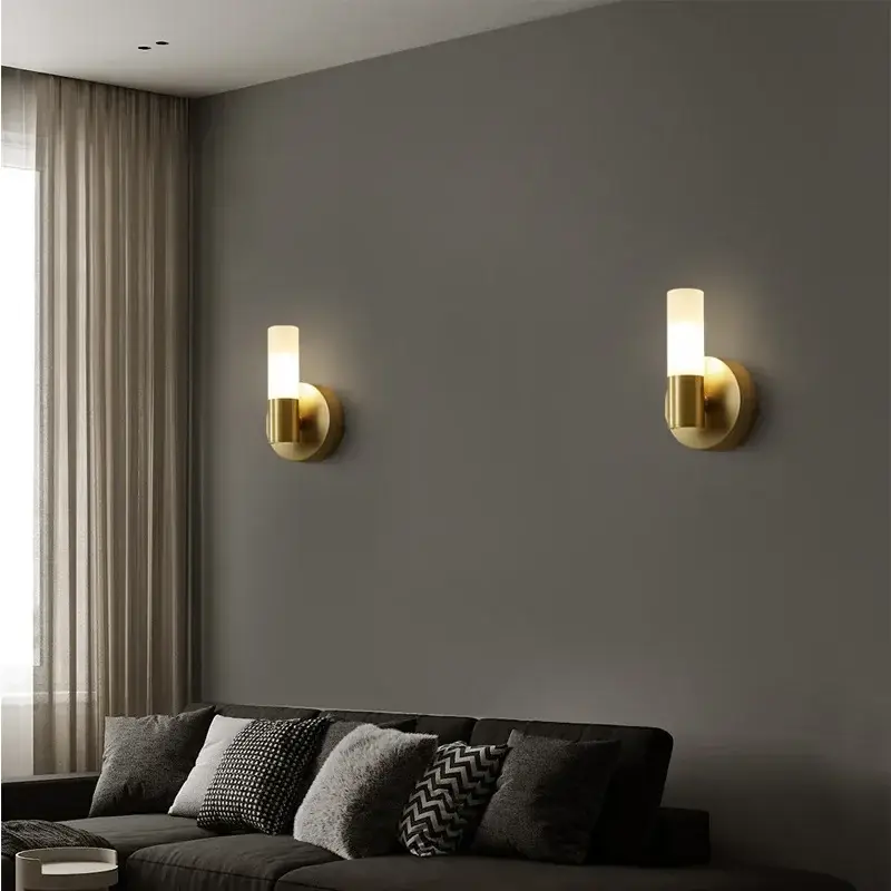 Nordic copper wall light minimalist decorative style Dernière Chance