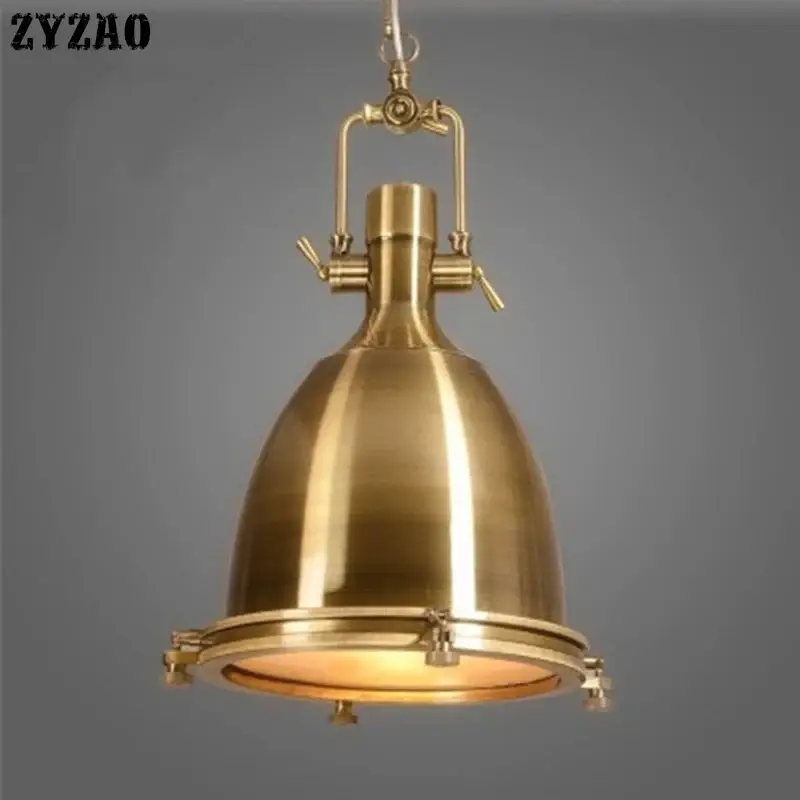 Vintage industrial iron pendant light for retro decor Bon Plan
