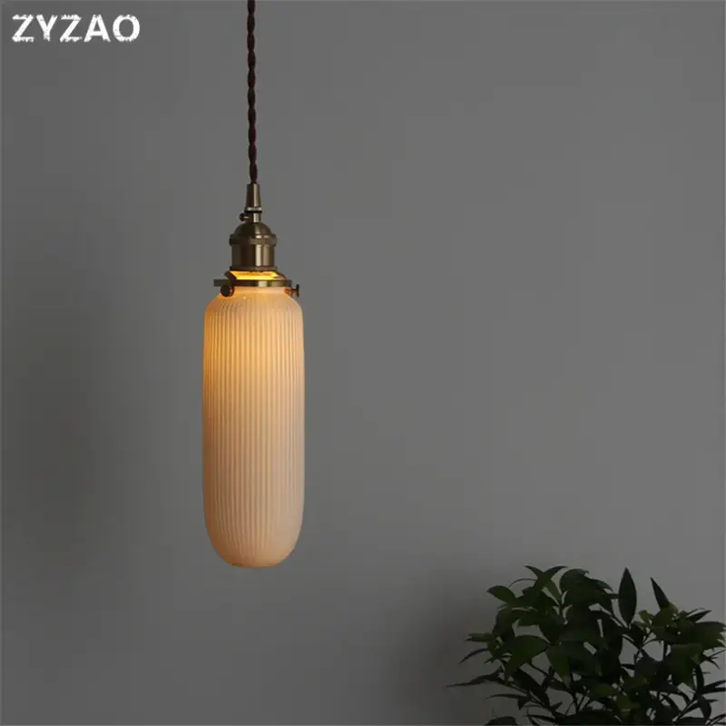 Nordic ceramic pendant light in retro industrial style for various … Nouveauté