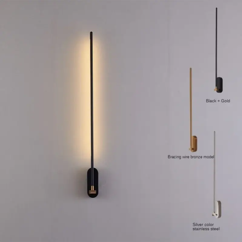 Nordic long strip wall light modern minimalist design Produit De Marque