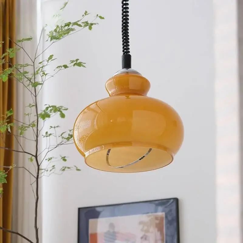 Nordic coloured glass pendant light for bar and restaurant Solde