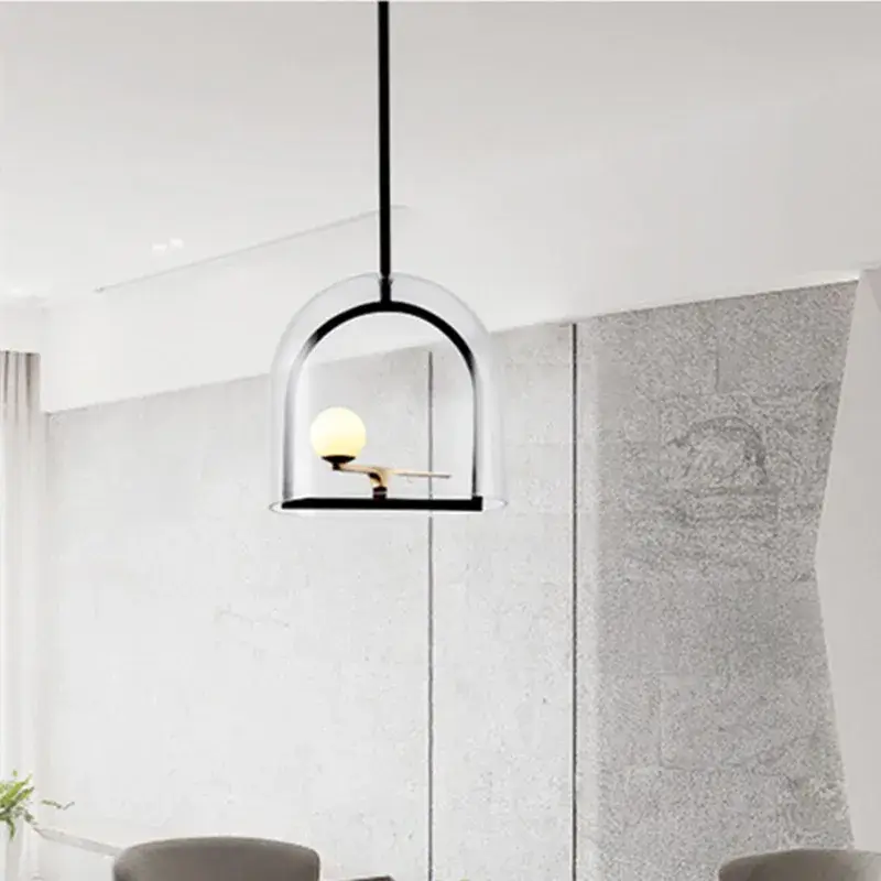 Populaire Minimalist geometric bird pendant light creative modern design