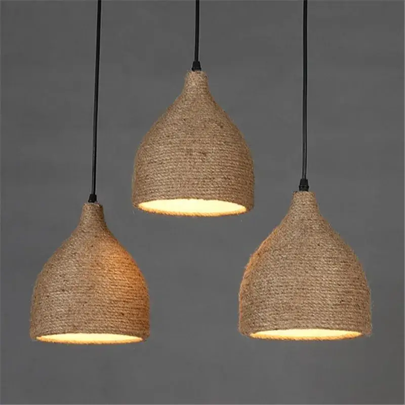 Vintage hemp rope pendant light for interior decoration Petit Prix