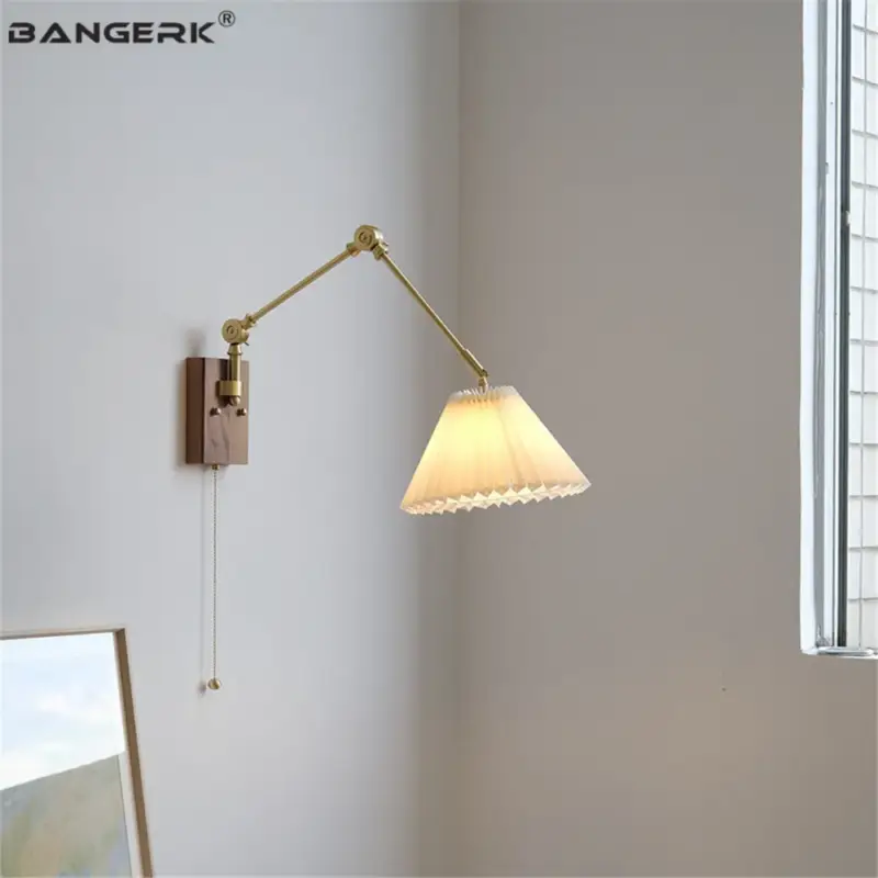 Vintage ceramic and brass swing arm wall light Meilleur Choix