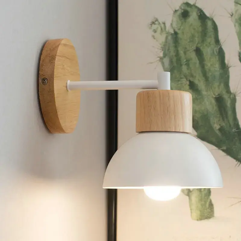 Super Prix Modern wooden and iron wall light for interiors