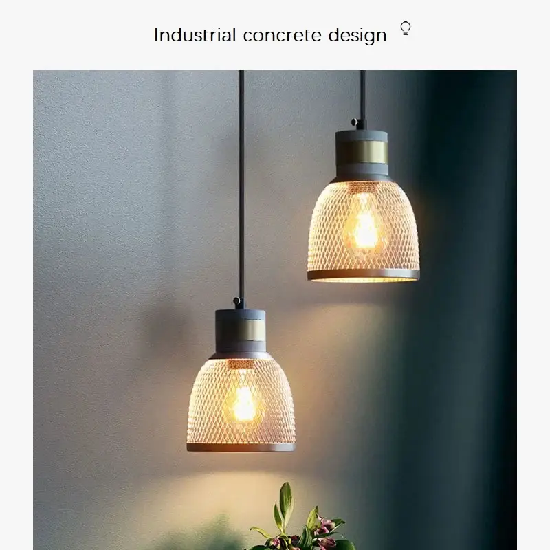 Solde Industrial concrete pendant light for interior decoration