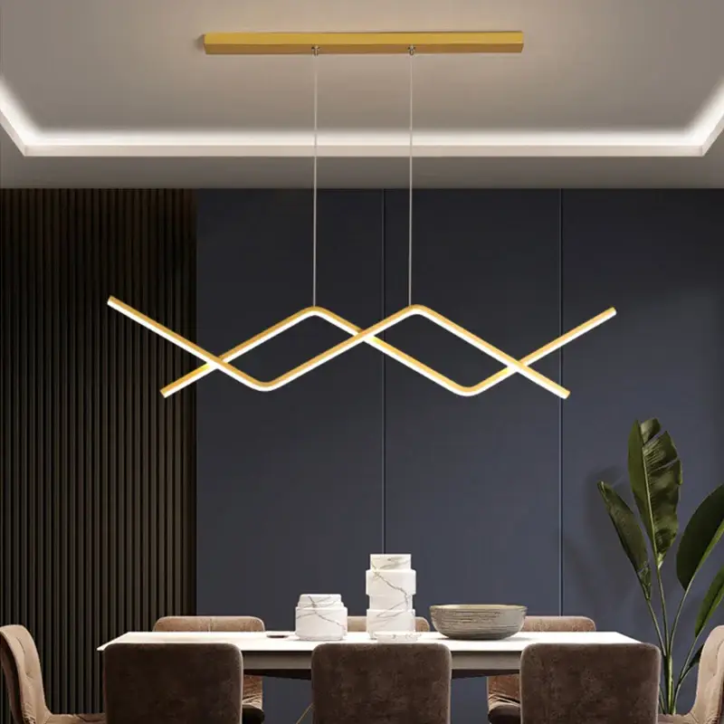 Achetez Aujourd&rsquo;hui Modern led chandelier with remote control for elegant interiors