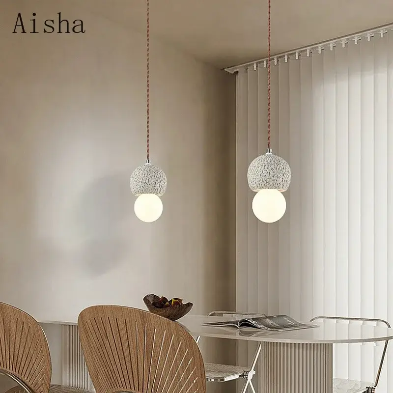 Wabi-sabi nordic pendant light creative interior fixture Satisfait Ou Remboursé