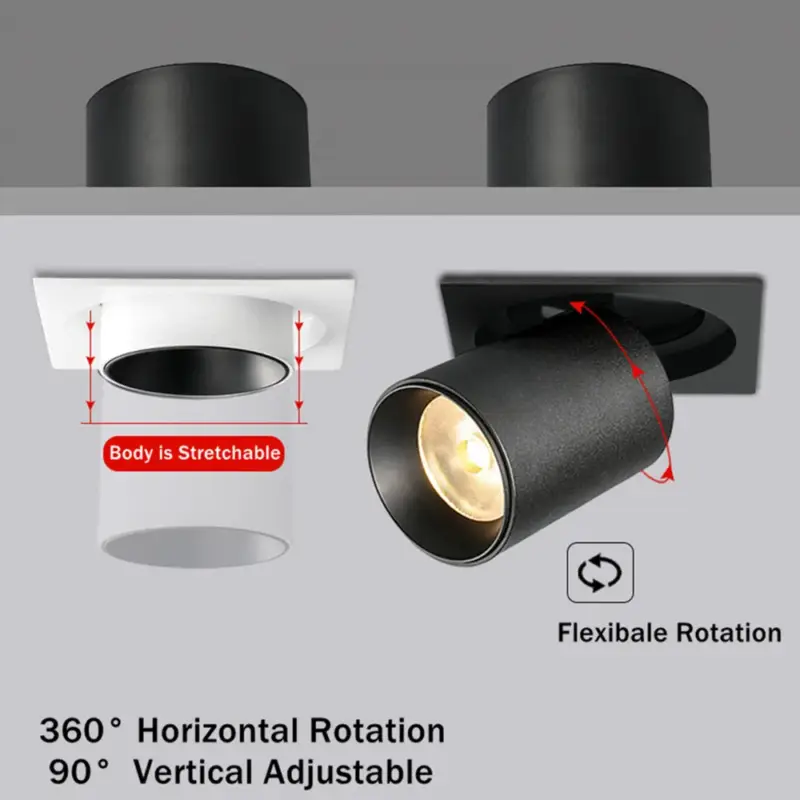 Rotatable recessed dimmable led spot for indoor use Nouveauté