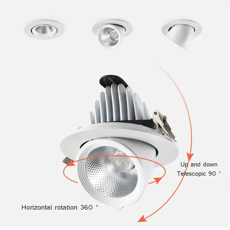 Offre Du Jour 360-degree adjustable dimmable recessed led spotlight