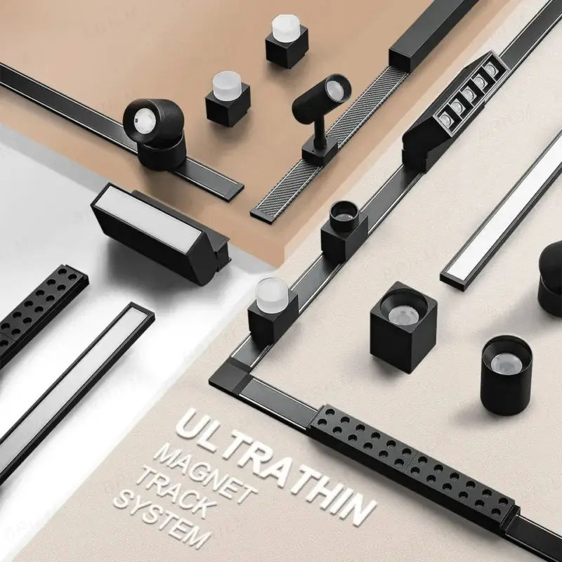 Ultra slim surface-mounted magnetic track lighting for shop Commander Vite
