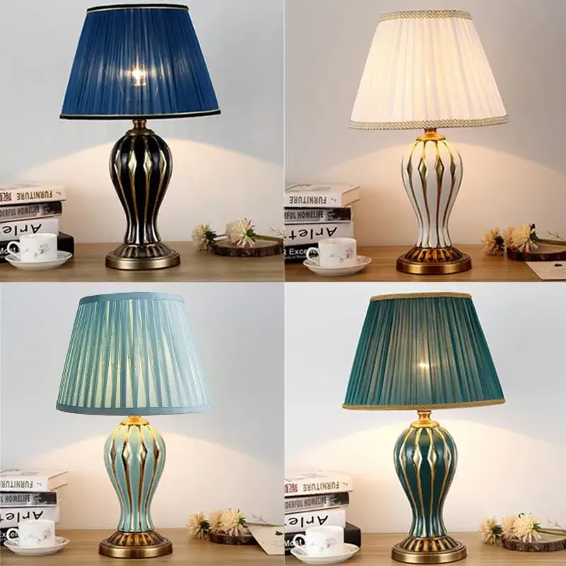 Vente Flash American antique style hand painted ceramic desk lamp
