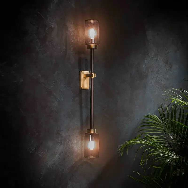 Offre Spéciale Modern glass and copper wall light for interior decoration