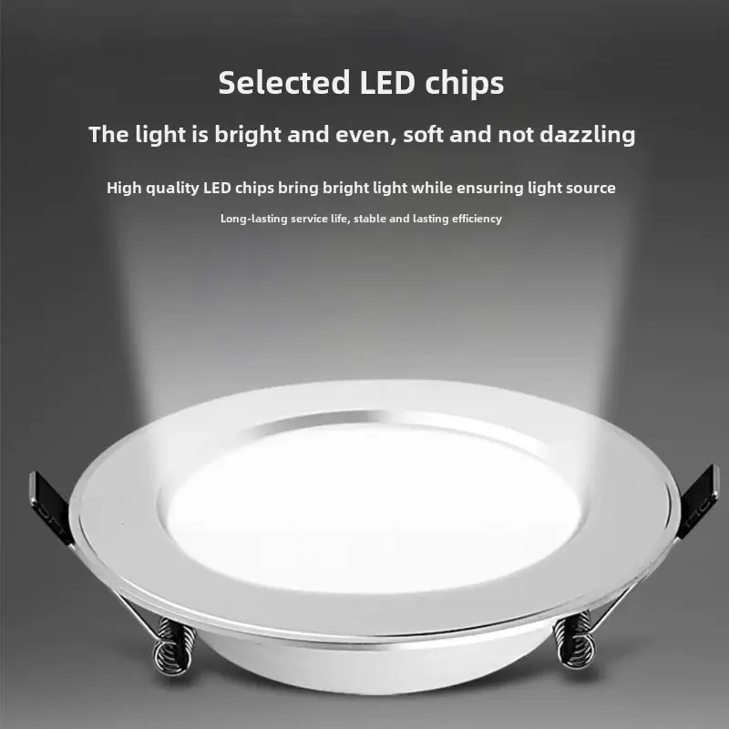 Tricolour led ceiling light with adjustable lighting Soldes