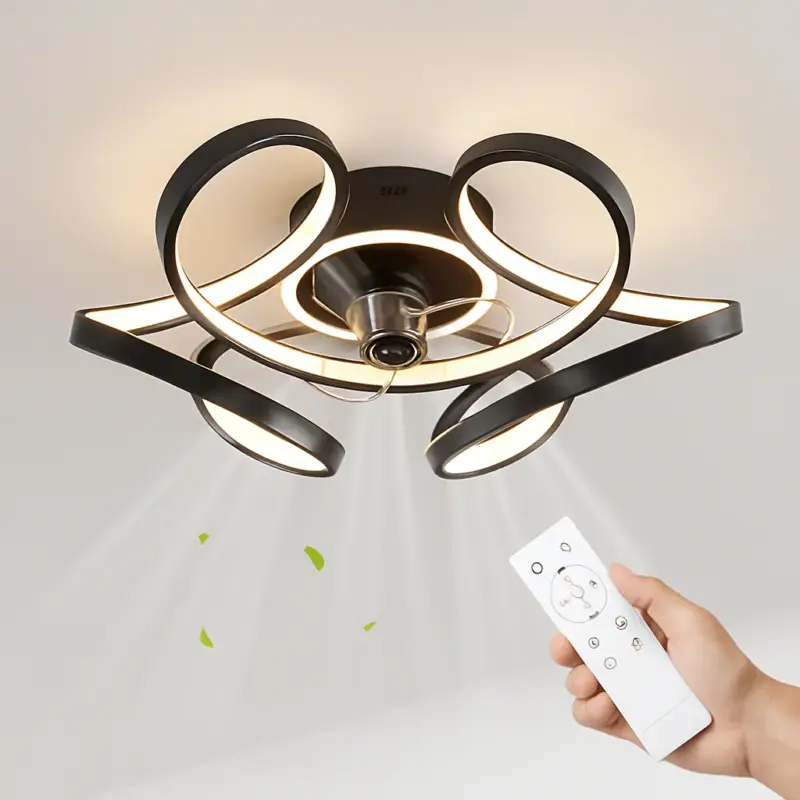 Offre Limitée Modern led ceiling fan lamp with remote control