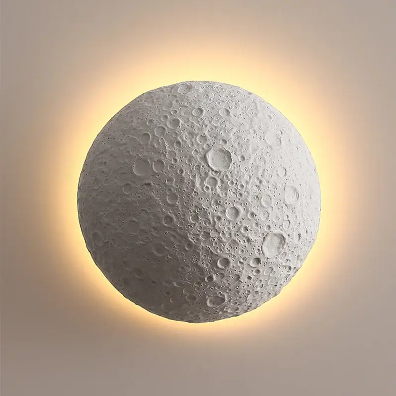 Paiement Sécurisé Decorative moon wall light with creative design and modern led ligh…