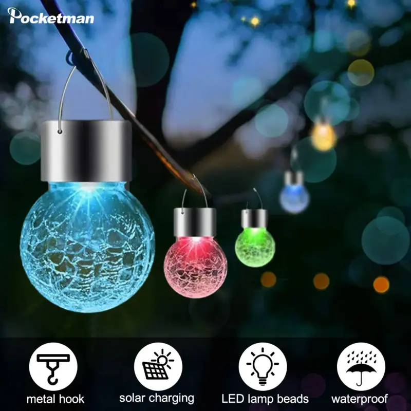 Outdoor solar rattan lamp for decorative garden lighting Meilleur Prix