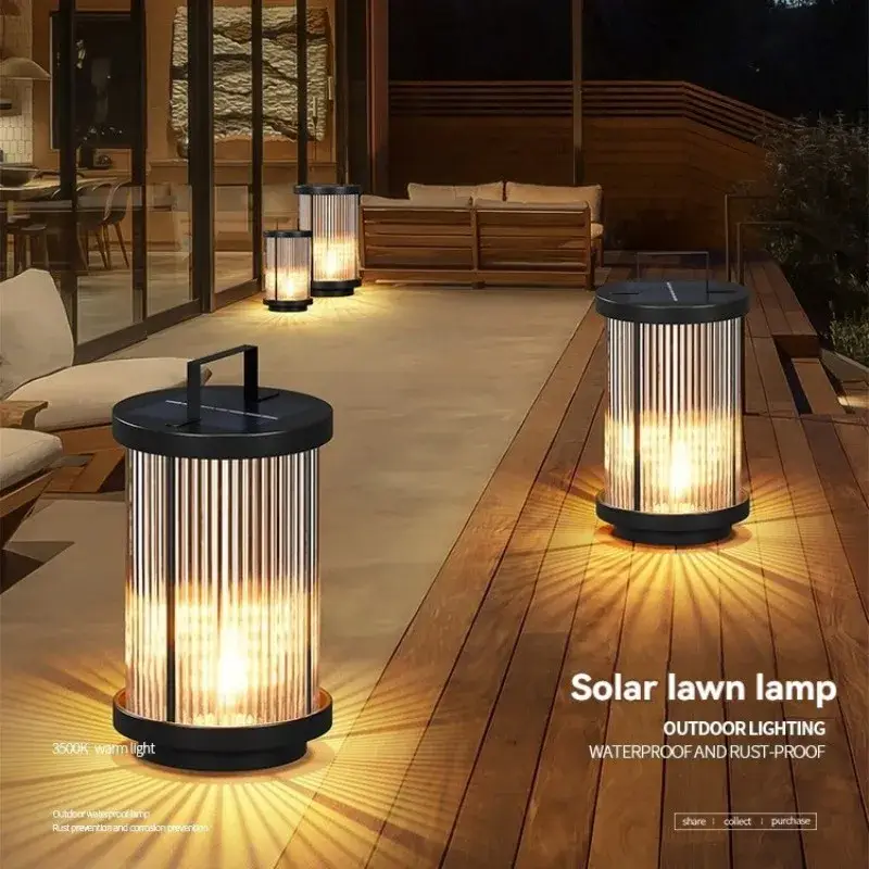 Super Prix Outdoor waterproof solar glass garden floor lamp