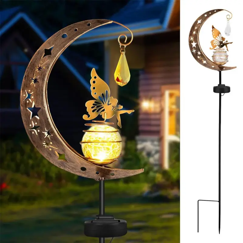 Réduction Solar glass garden fairy lights outdoor decor