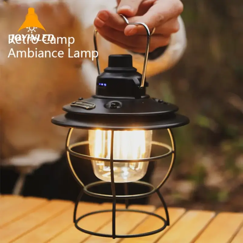 Top Vente Rechargeable retro portable camping lantern with usb 3 modes