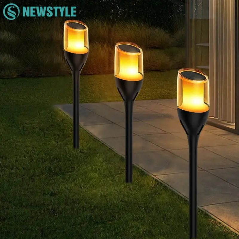 Solar flame outdoor lights for garden and patio Top Vente
