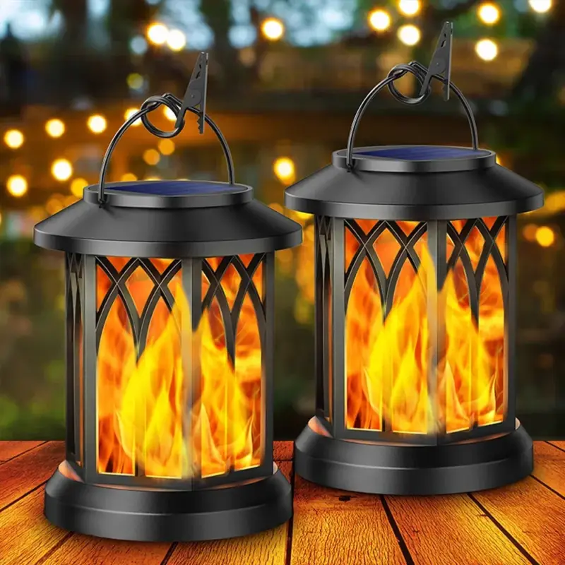 Solde Solar flame lamp for garden decorative outdoor lighting