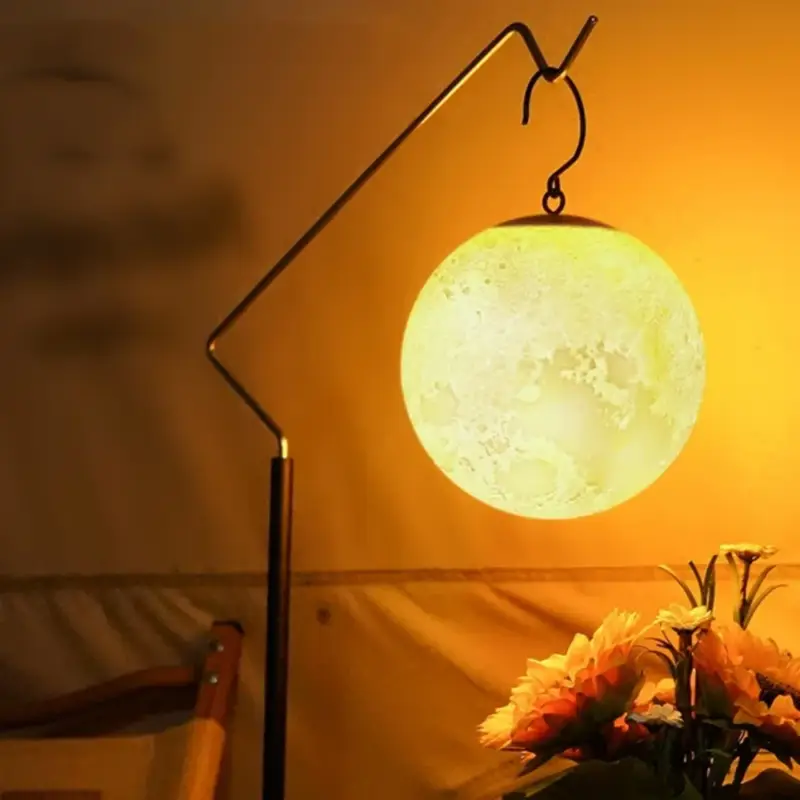 Portable moon lamp for camping and outdoor decoration Usine Directe