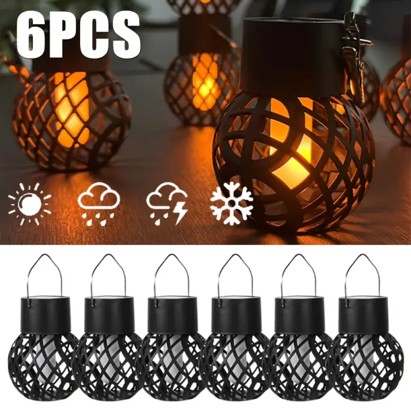 Solar outdoor flame effect lamp for garden and patio Commander Maintenant