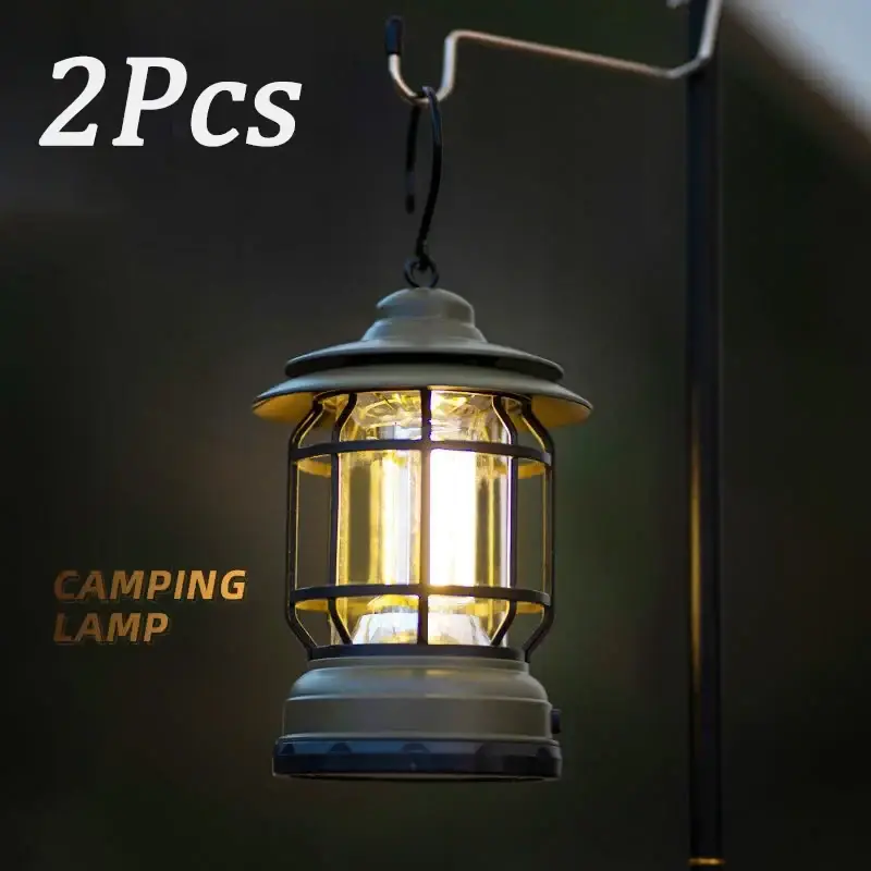 Waterproof rechargeable camping lantern for hiking and fishing Pas Cher