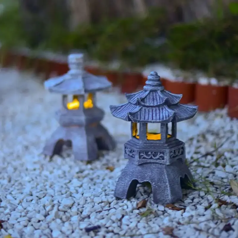 Super Prix Waterproof solar pagoda lantern for zen garden and patio
