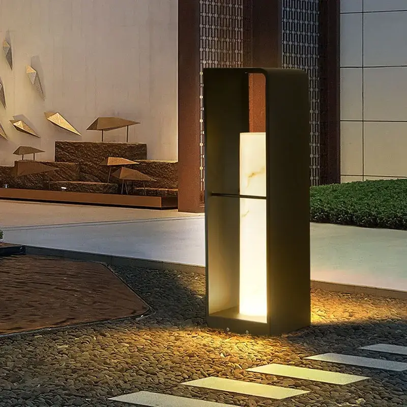 Prix Promo Luxury solar led garden lamp with waterproof marble finish