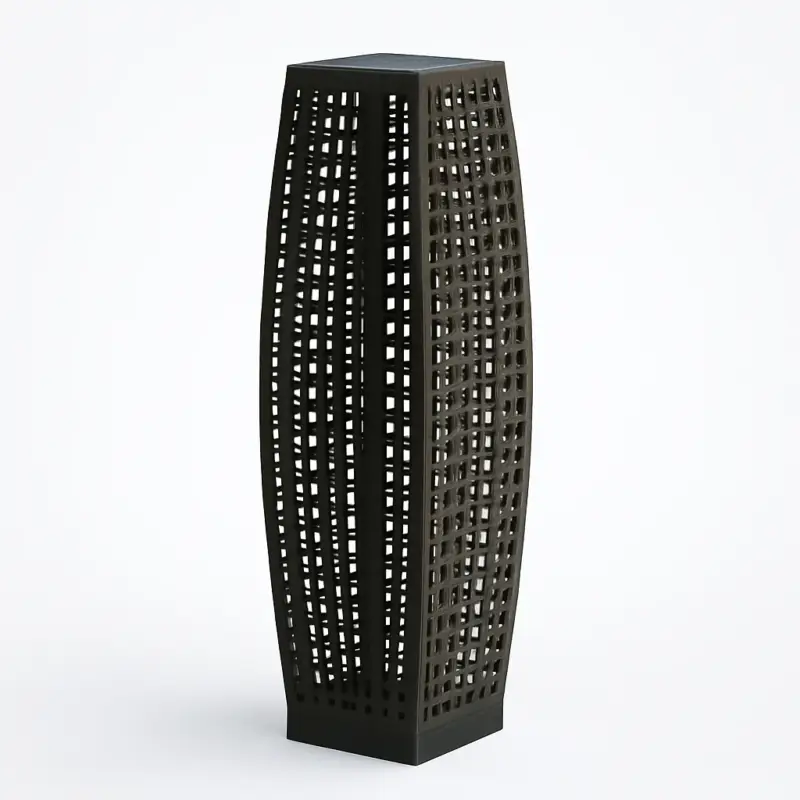 Solar rattan outdoor and garden lamp Dernier Modèle