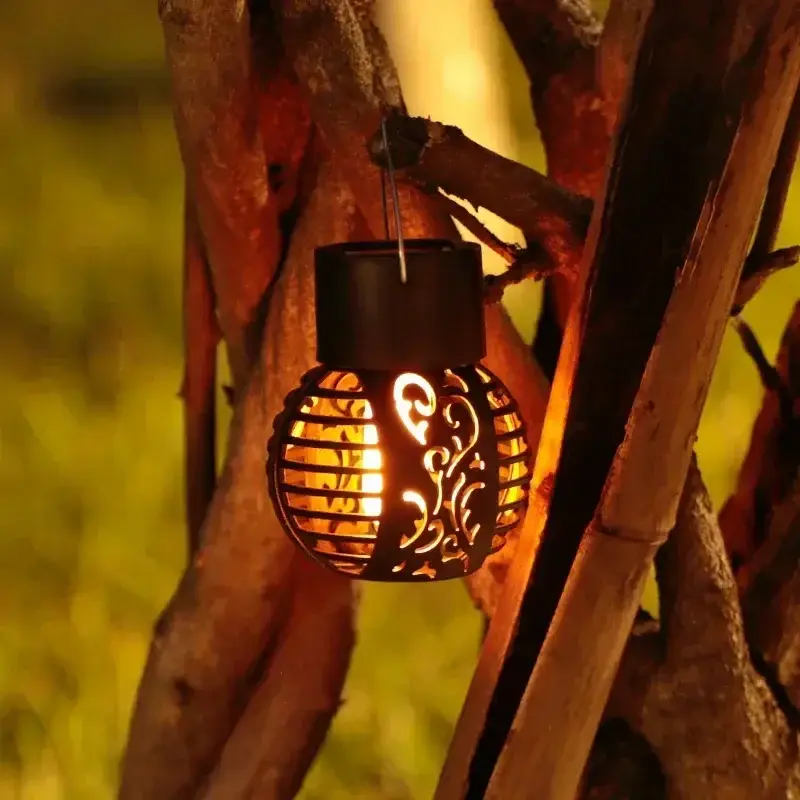 Super Prix Solar garden lamp with flickering flame waterproof outdoor lantern