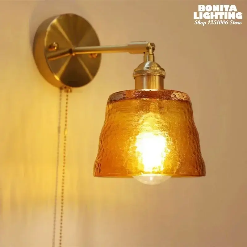 Nordic japanese style rotatable glass wall light with mirror Dernière Chance