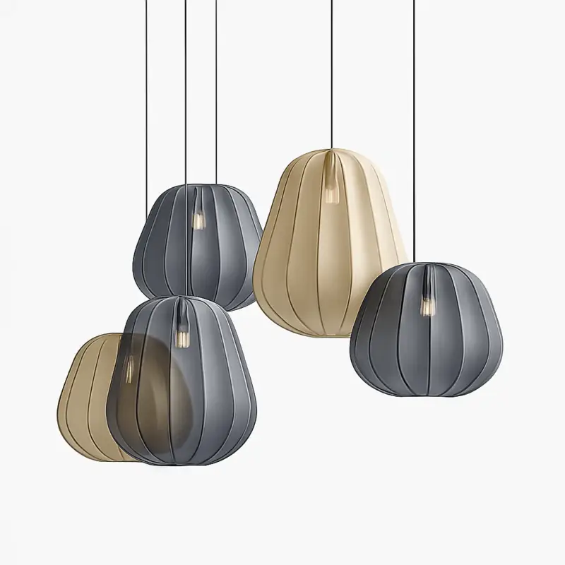 Wabi-sabi style fabric chandelier for restaurant and decorative bar Achetez Aujourd&rsquo;hui