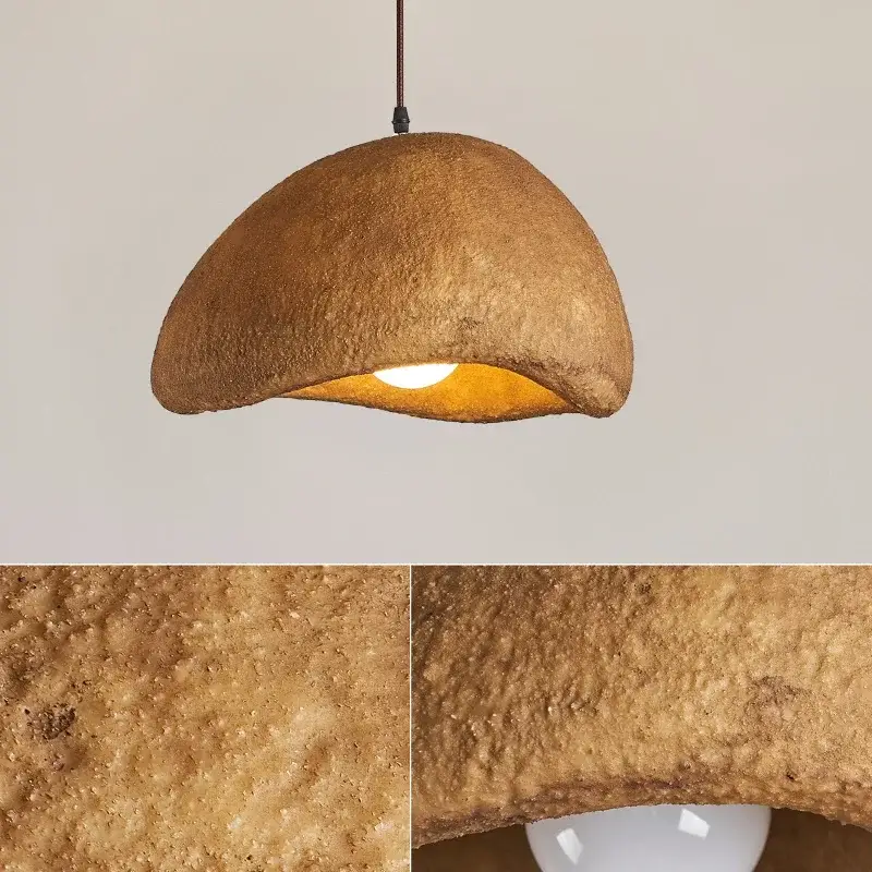 Prix Cassé Nordic wabi-sabi decorative resin led pendant light for creative in…