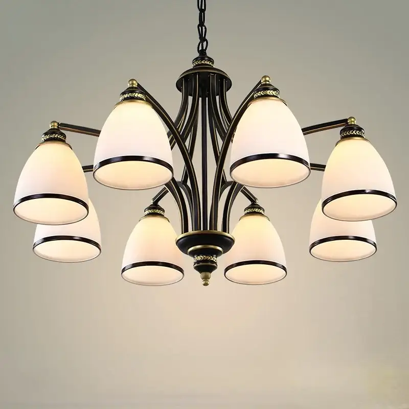 Vintage iron pendant light for elegant interior decor Bon Marché