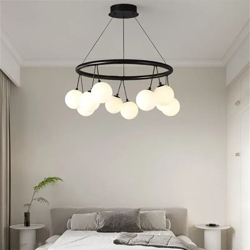 Postmodern adjustable circular pendant chandelier with elegant design Marque