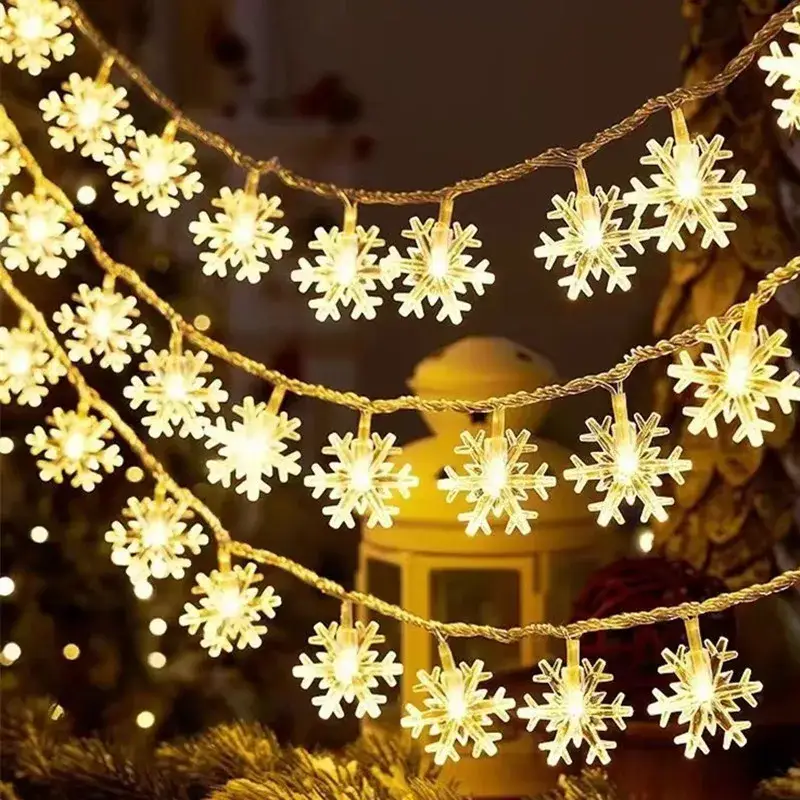 Snowflake led string lights for parties and decorations Jusqu&rsquo;à Épuisement Des Stocks