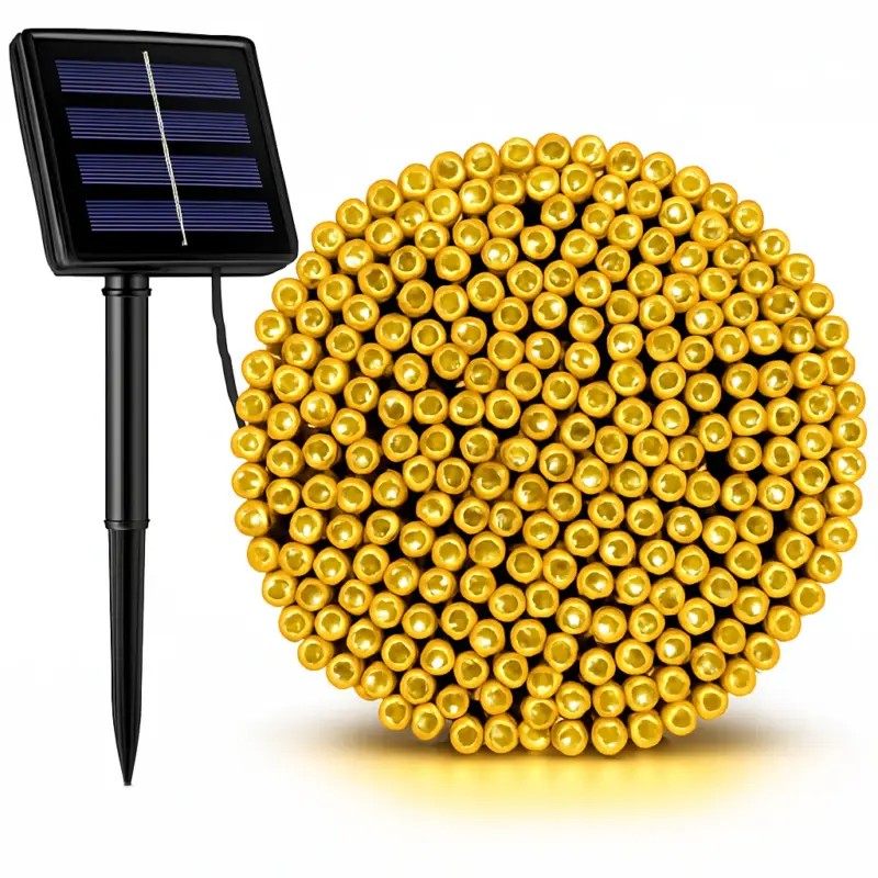 Waterproof solar led string lights for outdoor garden wedding chris… Offre Du Jour