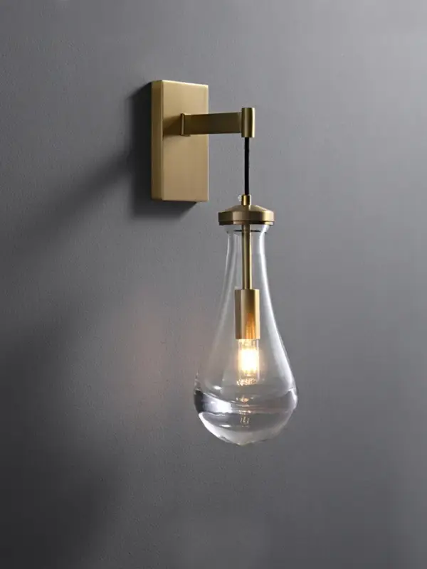 Super Prix Artistic copper water droplet wall light for interiors