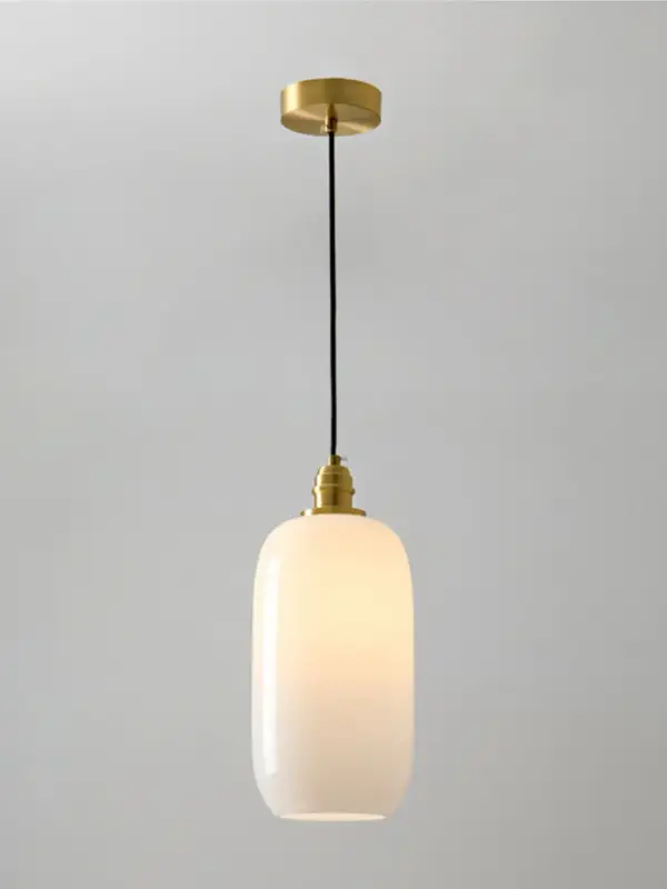 White glass chandelier for an elegant artistic ambience Soldes