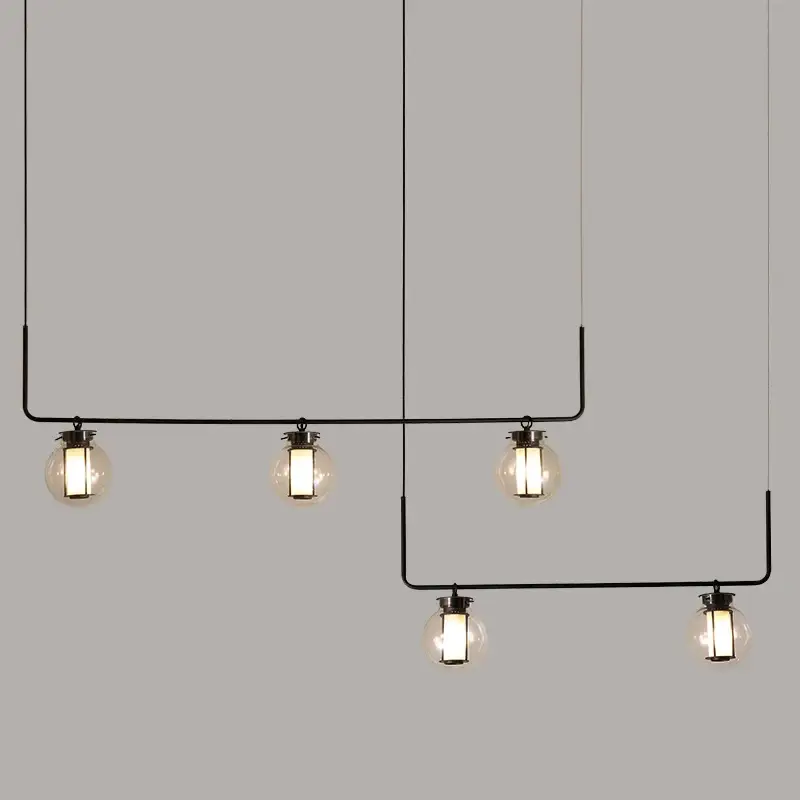 Acheter Direct Minimalist glass pendant light for creative and retro spaces