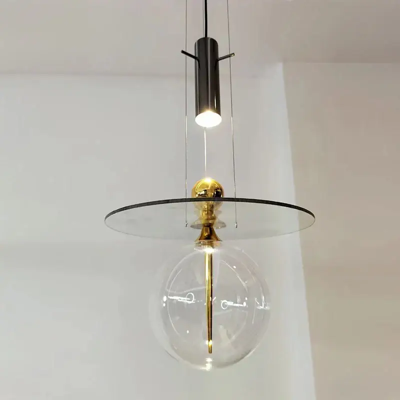 Post-modern glass chandelier for interior decoration Prix Bas