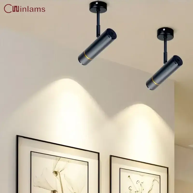 Nordic 360 degree rotating wall light for modern interior Retour Gratuit