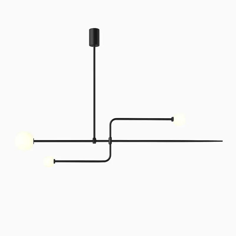 Populaire Danmark geometric line chandelier nordic arc suspension lamp ceilin…