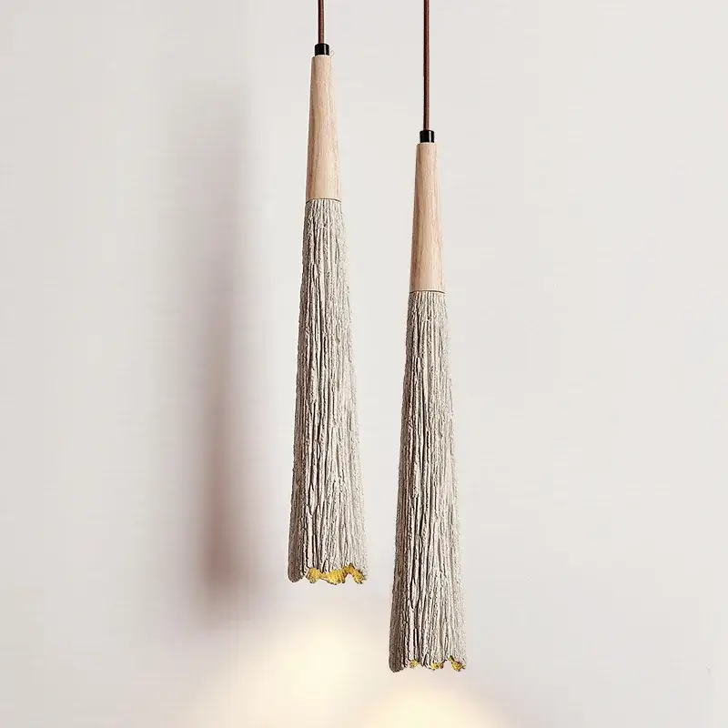 Wabi-sabi cement pendant light bedroom high quality suspension ceil… Bon Plan