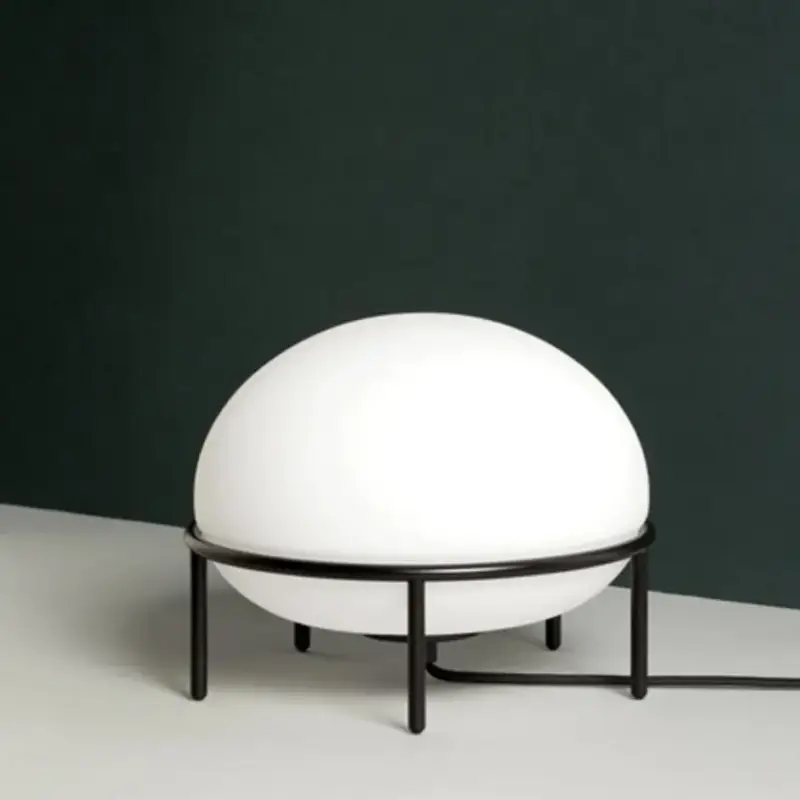 Top Vente Demark table lamp artistic white glass ball desk light for bedroom …